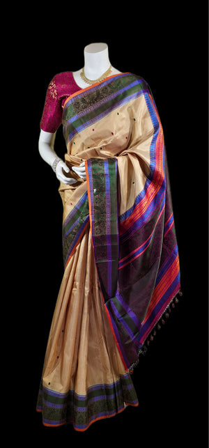 KJ011424002 - Kanjeevaram Silk with stitched blouse