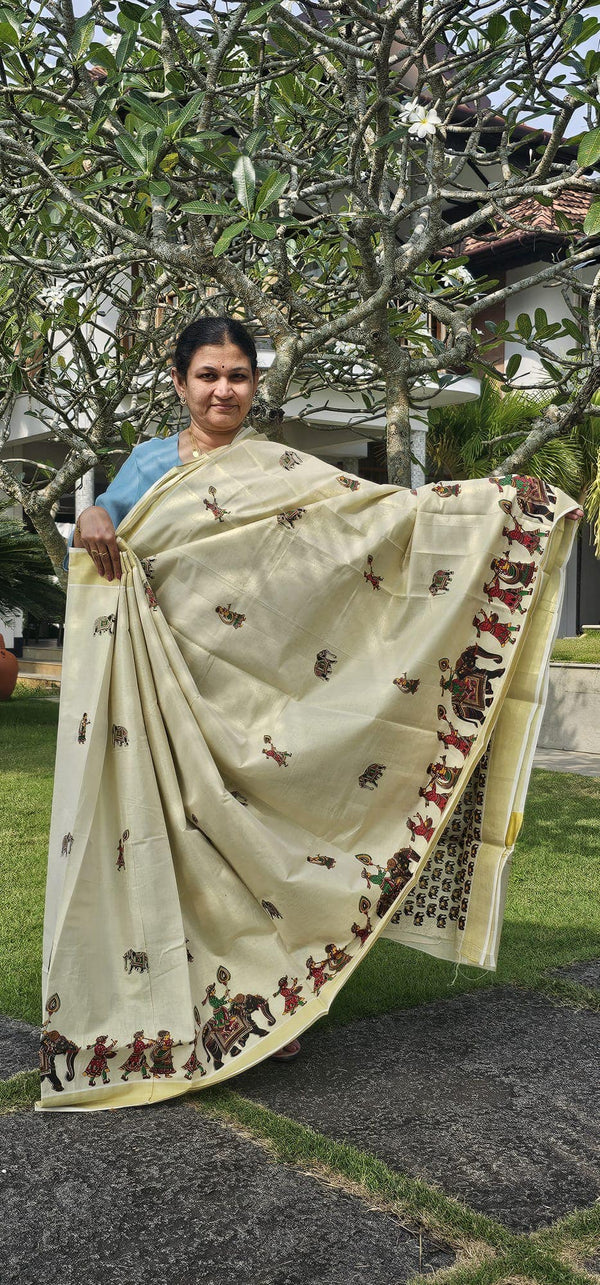 KR011424007 - Kerala Cotton Silk