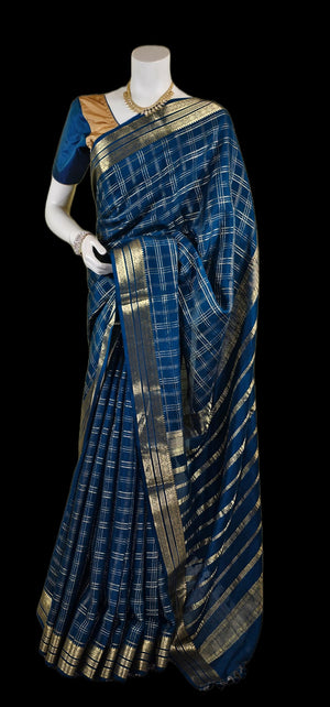MS012324002 - Mysore Silk with Stitched Blouse