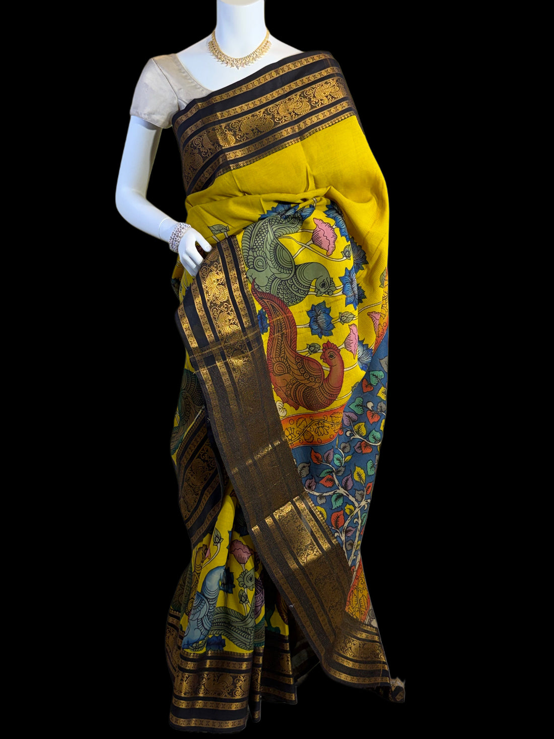 PK041926002  - Pen Kalamkari Silk