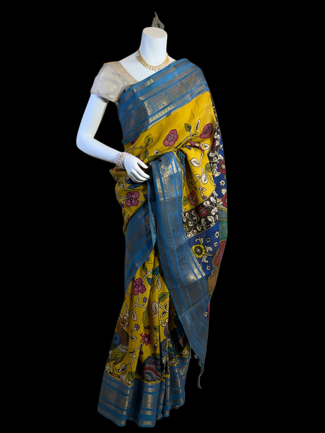 PK041926003  - Pen Kalamkari Silk