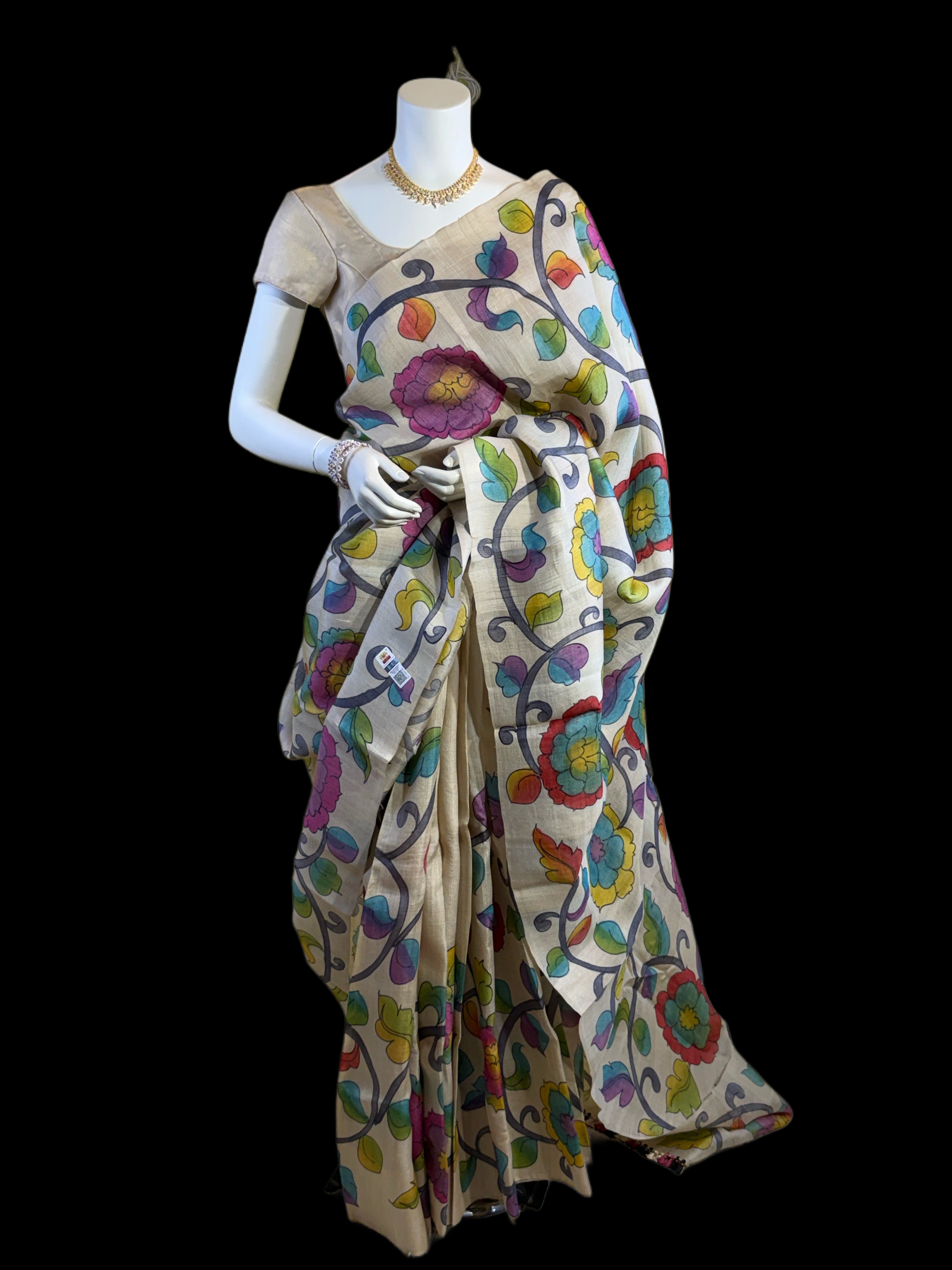 TS041926004 - Tussar Silk Saree