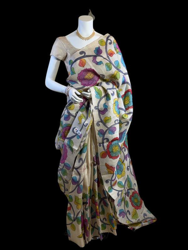 TS041926004 - Tussar Silk Saree